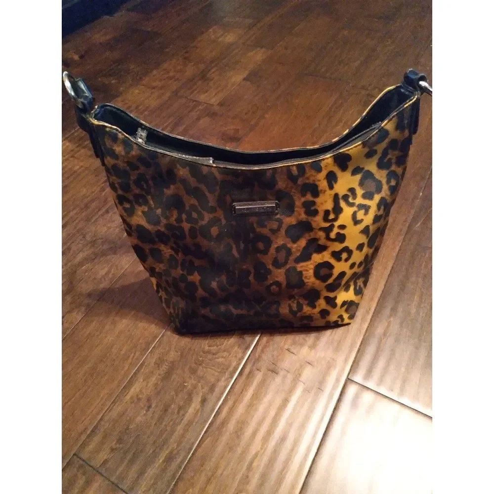 Jaclyn Smith‎ Leopard Print Hobo Bag Designer Purse Shoulder Bag